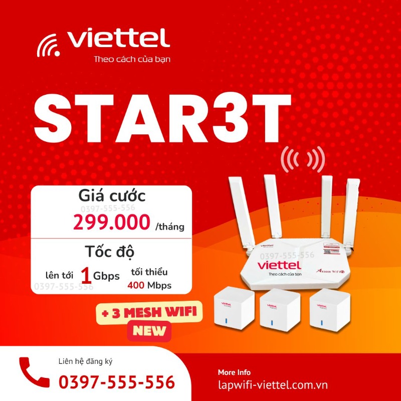 GÓI CƯỚC STAR3T  299.000đ