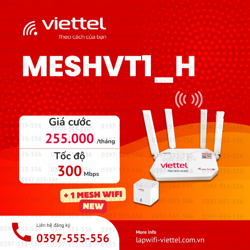 GÓI CƯỚC MESHVT1H 255.000đ